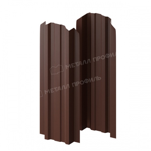 Штакетник металлический МП LАNE-O 16,5х99 (ПЭМАД-01-80178017-0.4)