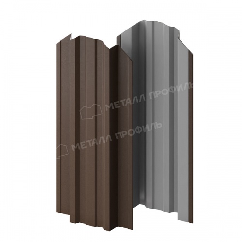 Штакетник металлический МП TRAPEZE-O 16,5х118 (VALORI-20-OxiBеige-0.5)