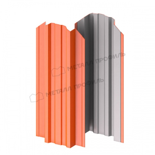 Штакетник металлический МП TRAPEZE-O 16,5х118 NormanMP (ПЭ-01-2004-0.5)