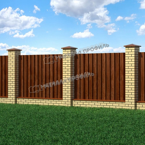 Профнастил Н-60x845-B (ECOSTEEL-01-МореныйДуб-0,5)