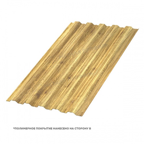 Профнастил НС-35x1000-B (ECOSTEEL_T_Д-01-ЗолотойДуб-0,5)