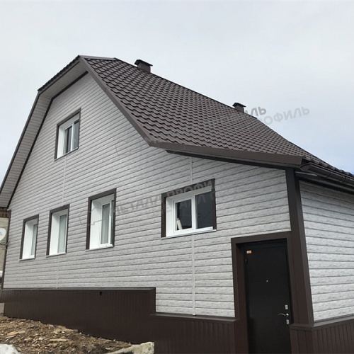 Сайдинг Lбрус-15х240 (ECOSTEEL_MA-01-Беленый Дуб-0.5)