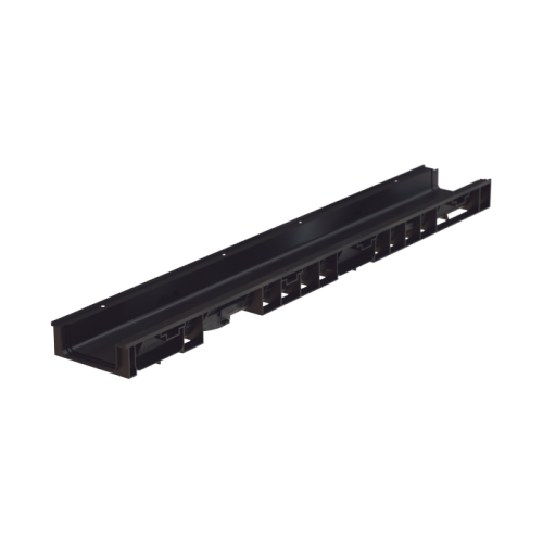 Лоток водоотводный пластиковый NORMA DN100 H55 класс нагрузки С250 1000х148х55 (11005)