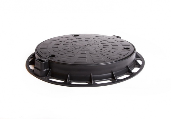 Люк пластиковый черный, класс нагрузки А15 Aquastok (5801)