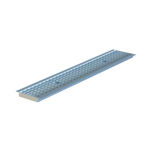 Водоотводная решётка сварная ячеистая DN150 оцинкованная класс нагрузки B125 1000х197х27 (31531В)