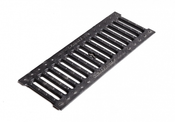 Водоотводная решётка чугунная щелевая DN150, класс нагрузки C250 500х197х21 (31513С)