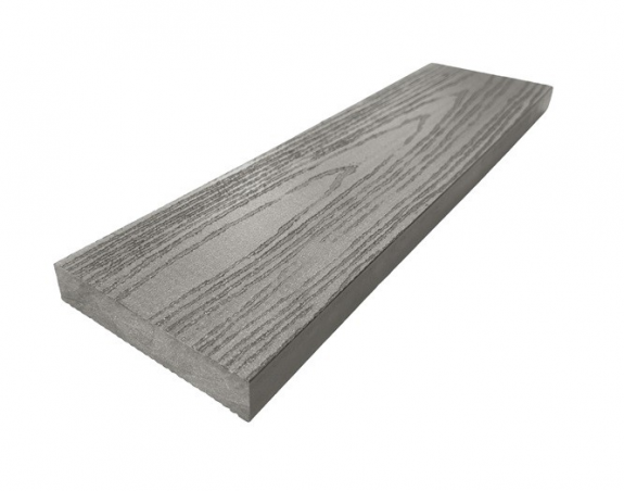 Террасная доска MasterDeck Massive вельвет и тиснение под дерево Серый 3м