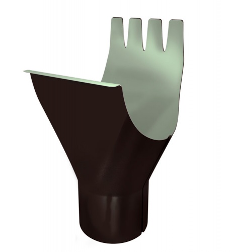 Воронка Optima Matt 125/90мм RAL 8017 шоколад