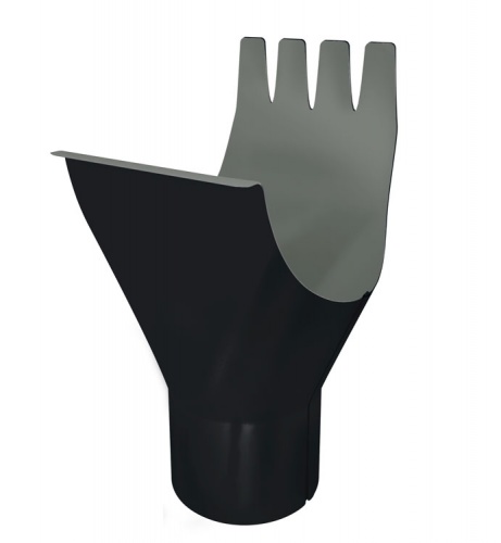 Воронка Optima Matt 125/90мм RAL 9005 черный