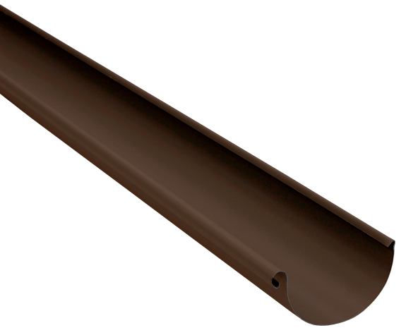 Желоб полукруглый Optima Matt 125мм 3м RAL 8017