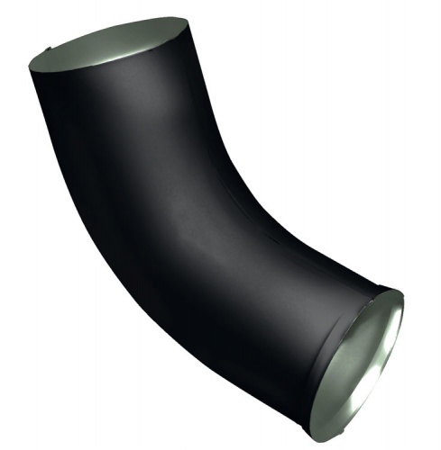 Колено стока Optima Matt 90мм RAL 9005