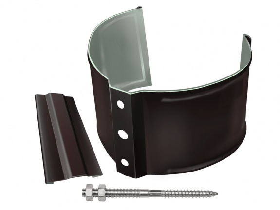 Кронштейн трубы на кирпич Optima Matt 90мм RR 32