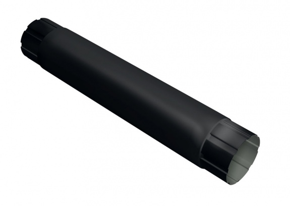 Труба круглая соединительная Optima Matt 90мм 1м RAL 9005