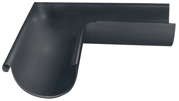 Угол желоба внешний Optima Matt 90гр 125мм RAL 7024