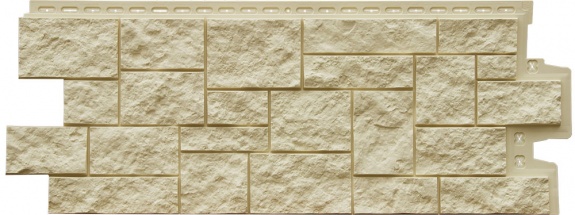 Фасадные панели GL ДИКИЙ КАМЕНЬ, Classic бежевый