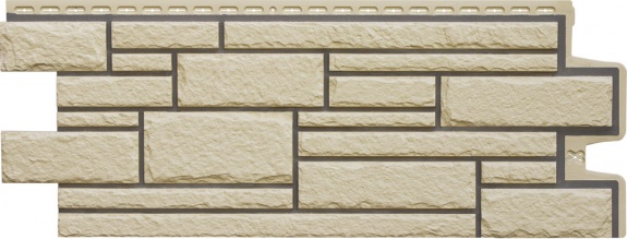 Фасадные панели GL КАМЕЛОТ, Design бежевый со швом RAL 7006