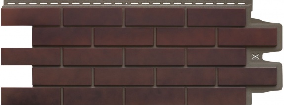 Фасадные панели GL КЛИНКЕРНЫЙ КИРПИЧ, Design Plus кофе с темно-бежевым швом