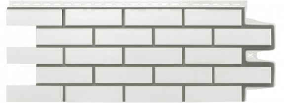 Фасадные панели GL КЛИНКЕРНЫЙ КИРПИЧ, Design молочный со швом RAL 7006