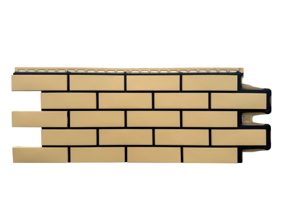 Фасадные панели GL КЛИНКЕРНЫЙ КИРПИЧ, Design песочный со швом RAL 9005