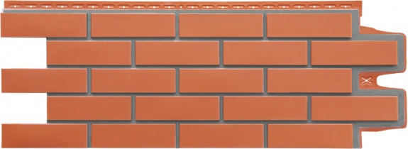 Фасадные панели GL КЛИНКЕРНЫЙ КИРПИЧ, Design терракотовый со швом RAL 7006