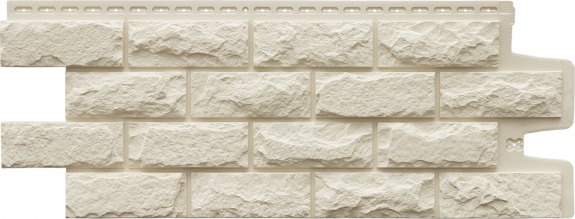 Фасадные панели GL КОЛОТЫЙ КАМЕНЬ, Classic молочный