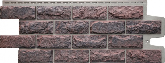 Фасадные панели GL КОЛОТЫЙ КАМЕНЬ, Design Plus кофе с темно-бежевым швом