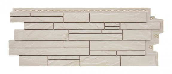 Фасадные панели GL СКАЛА, Classic молочный