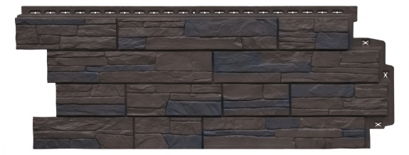 Фасадные панели GL СЛАНЕЦ, Design Plus орех