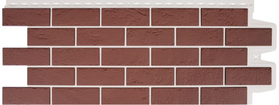 Фасадные панели GL СОСТАРЕННЫЙ КИРПИЧ, Design Plus корица с белым швом