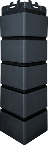 УГОЛ GL, КЛИНКЕРНЫЙ КИРПИЧ, Design графит со швом RAL 9005