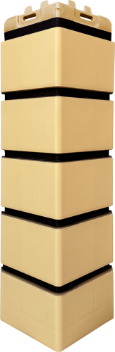 УГОЛ GL, КЛИНКЕРНЫЙ КИРПИЧ, Design песочный со швом RAL 9005