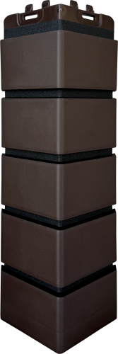 УГОЛ GL, КЛИНКЕРНЫЙ КИРПИЧ, Design шоколадный со швом RAL 9005