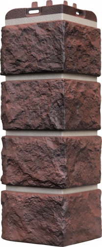 УГОЛ GL, КОЛОТЫЙ КАМЕНЬ, Design Plus кофе с темно-бежевым швом