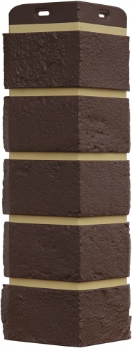 УГОЛ GL, СОСТАРЕННЫЙ КИРПИЧ, Design Plus каштан с песочным швом