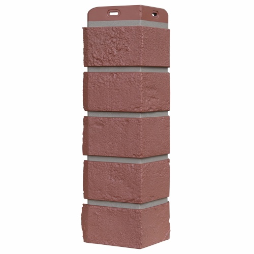 УГОЛ GL, СОСТАРЕННЫЙ КИРПИЧ, Design Plus корица с темно-бежевым швом