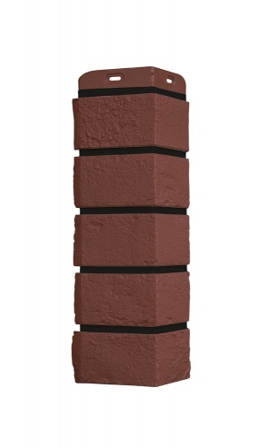 УГОЛ GL, СОСТАРЕННЫЙ КИРПИЧ, Design Plus корица с черным швом