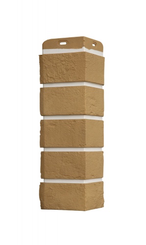 УГОЛ GL, СОСТАРЕННЫЙ КИРПИЧ, Design Plus солома с белым швом