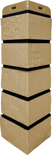 УГОЛ GL, СОСТАРЕННЫЙ КИРПИЧ, Design песочный со швом RAL 9005