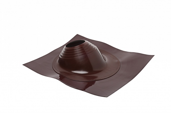 Проходной элемент MF угловой №3.1 коричневый (280-460мм) +240 силиконовый (металлический окрашенный фланец) 