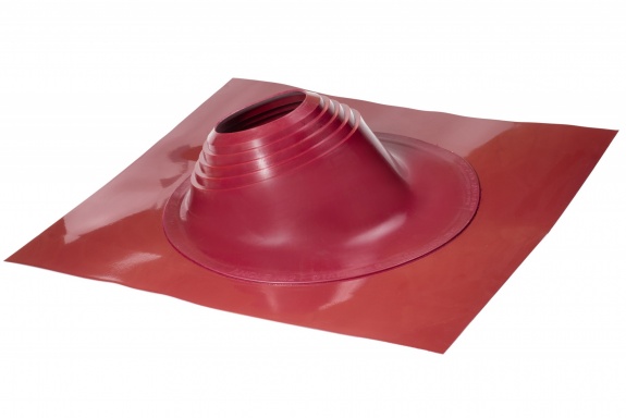 Проходной элемент MF угловой №3.1 красный (280-460мм) +240 силиконовый (металлический окрашенный фланец) 