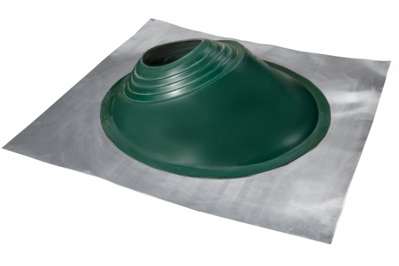 Проходной элемент MF угловой №3.1 зеленый (280-460мм) +185 EPDM металлический неокрашенный фланец