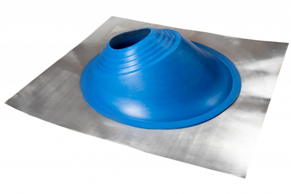 Проходной элемент MF угловой №3.1 синий (280-460мм) +185 EPDM металлический неокрашенный фланец