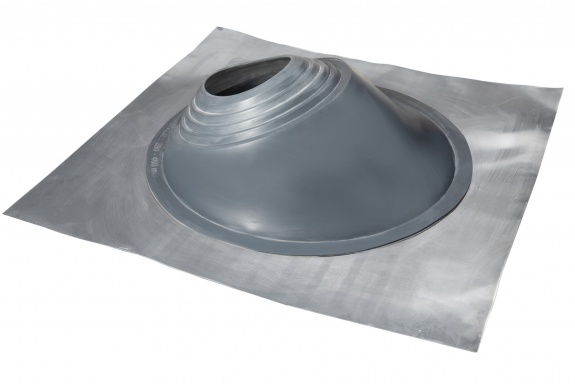 Проходной элемент MF угловой №3.1 серый (280-460мм) +240 силиконовый (металлический неокрашенный фланец) 