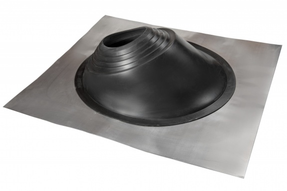 Проходной элемент MF угловой №3.1 черный (280-460мм) +240 силиконовый (металлический неокрашенный фланец) 