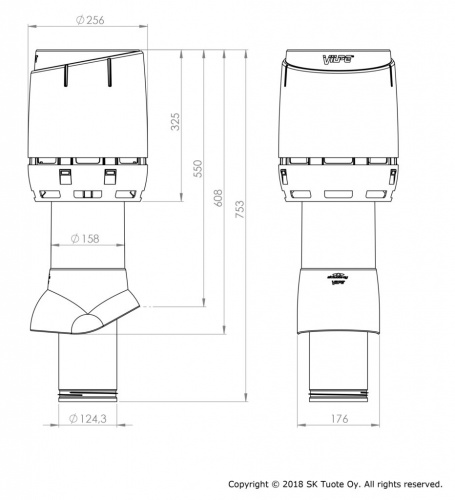 125/IS/500 Вентиляционный выход коричневый
