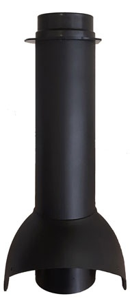 Выход канализации Krovent Pipe-VT 110is неизолированный черный