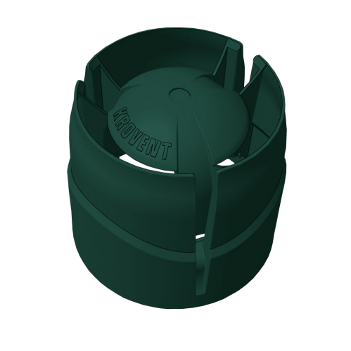 Колпак кровельный Krovent Hupcap 110 new зеленый
