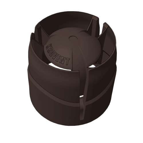 Колпак кровельный Krovent Hupcap 110 new коричневый