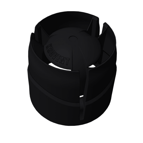 Колпак кровельный Krovent Hupcap 110 new черный