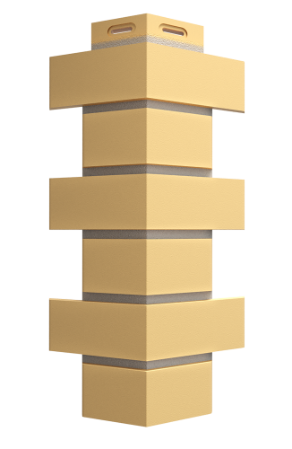 Угол наружный для фасадных панелей Docke Standard Флемиш, Желтый